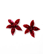 Annie Earrings in Pinot Noir