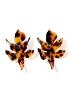 Flora Earrings in Leopard