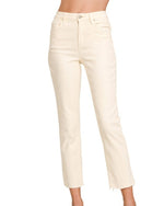 Fall Denim Jeans- Cream