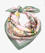 Green and Yellow Bird Scarf