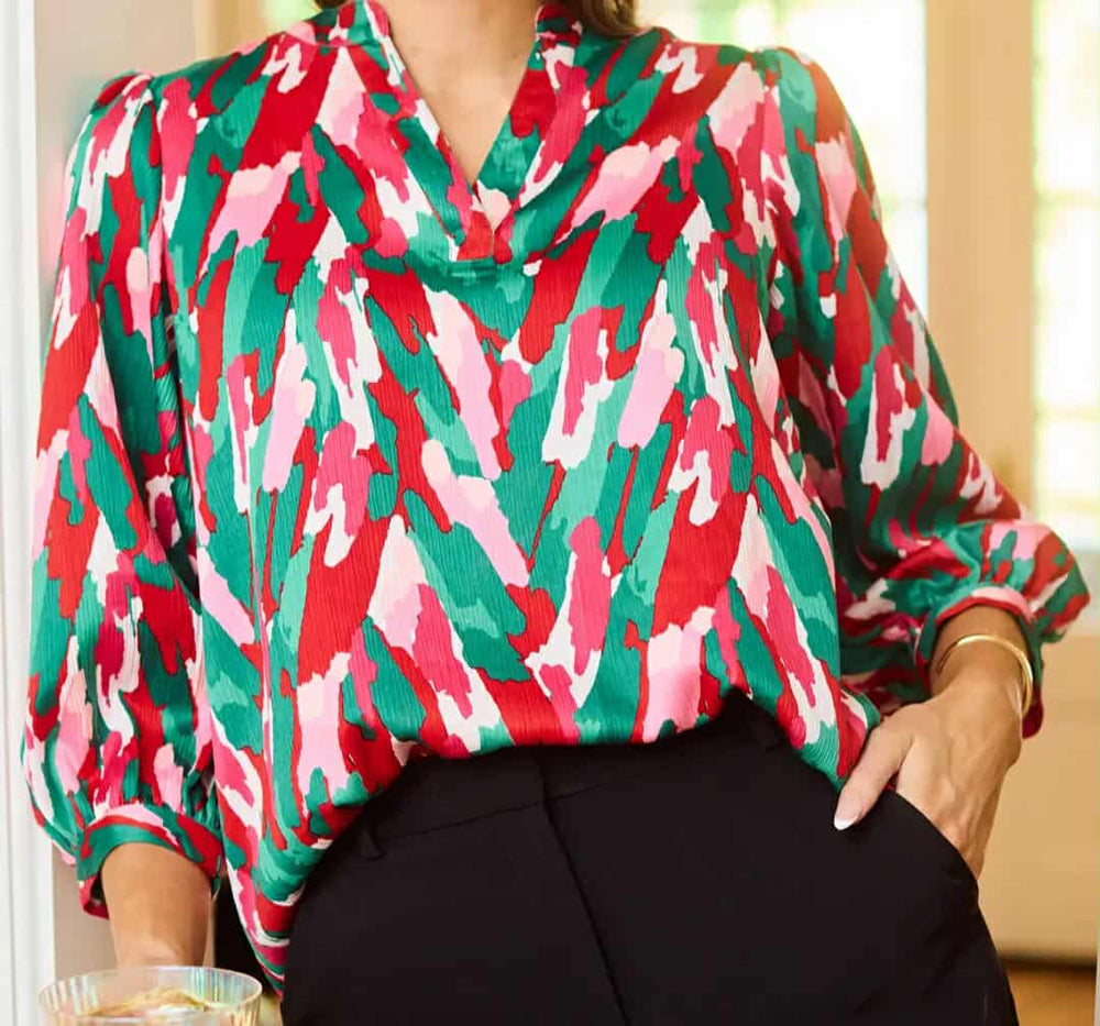 Candy Cane Confetti Top