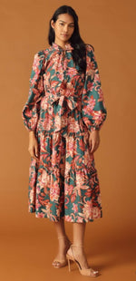 Autumn Bloom Maxi Dress