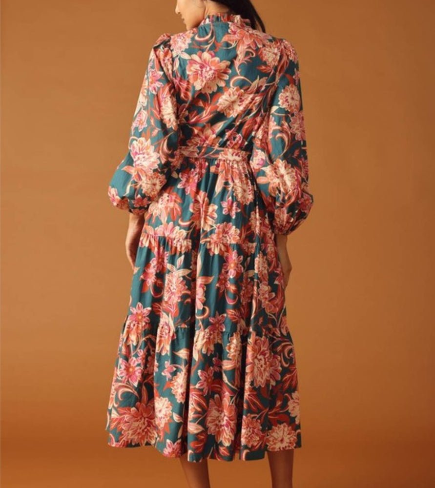 Autumn Bloom Maxi Dress