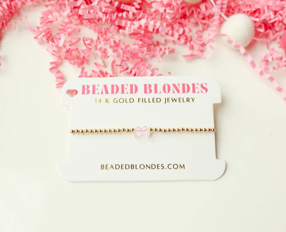 Beaded Blondes- Bow Bracelet