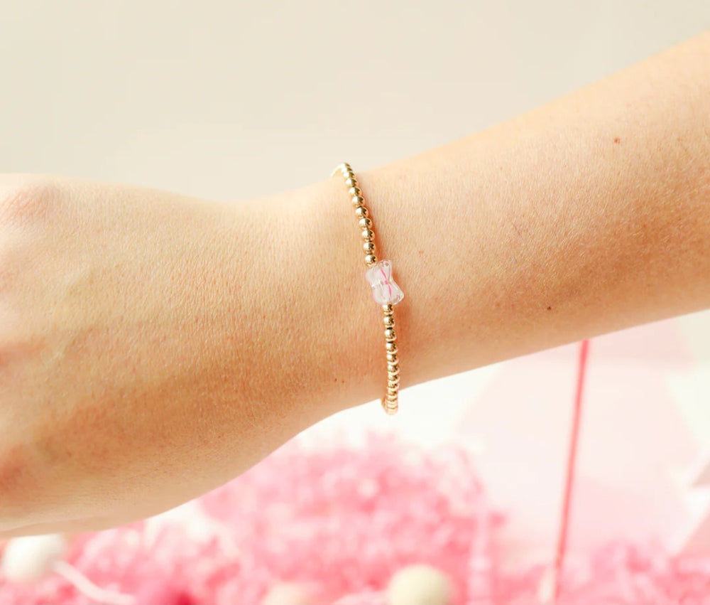 Beaded Blondes- Bow Bracelet