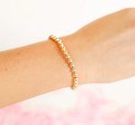 Beaded Blondes- 5mm Gold Beaded Bracelet