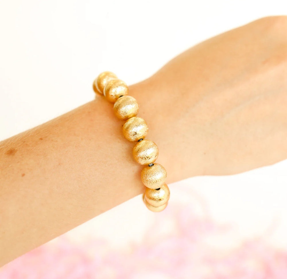 Beaded Blondes- Brushed Beaded Bracelet