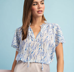 The Audrey Top in Blue