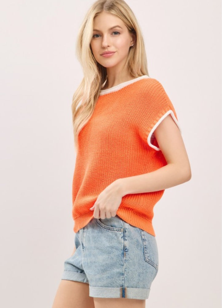 The Tess Knit in Orange