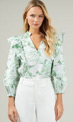 Preppy Little Toile Top