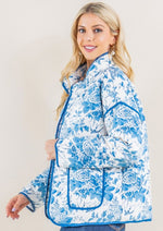 A Blue Christmas Quilted Jacket