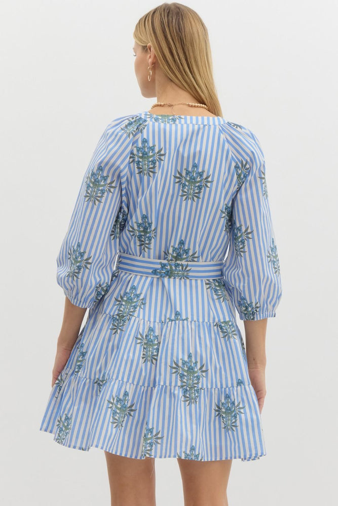 Floral Breeze Seersucker Dress