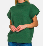 Hello Christmas Sweater in Emerald Green