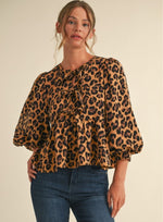 Leopard Lovin' Peplum Top