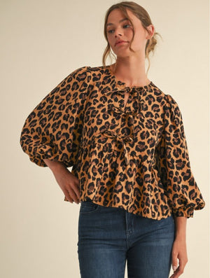 Leopard Lovin' Peplum Top