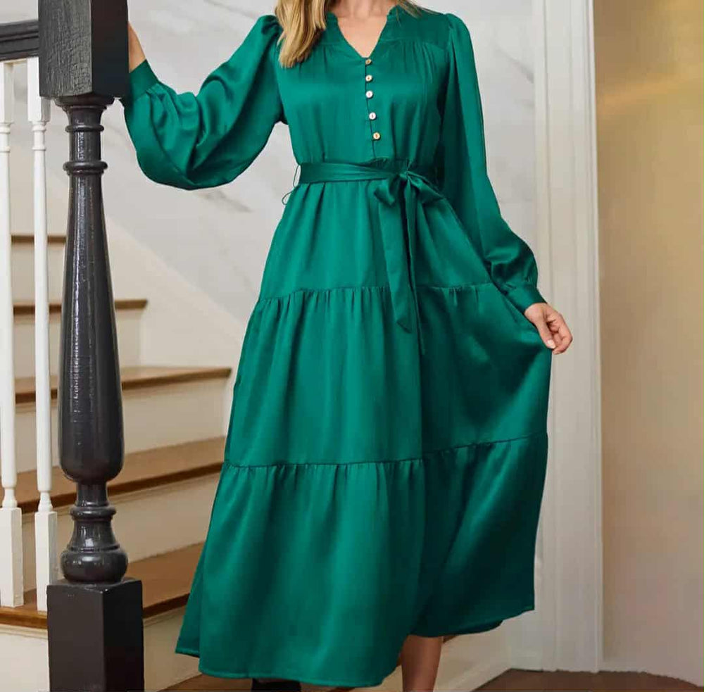 Emerald Christmas Maxi Dress