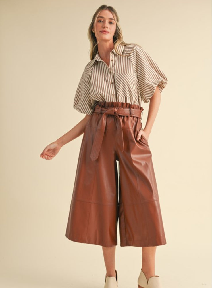 The Pecan Stripe Top