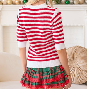 Candy Cane Cheer Sweater