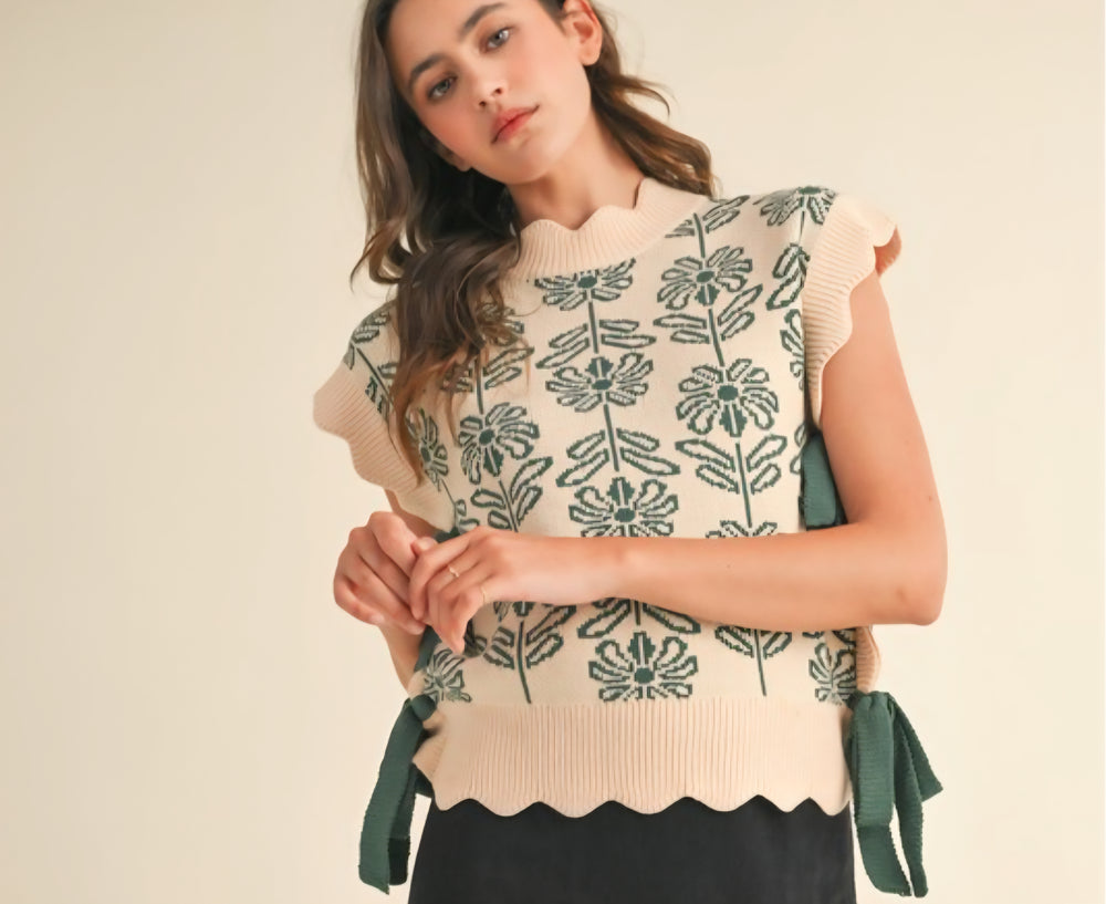 The Poppy Sweater in Hunter Green