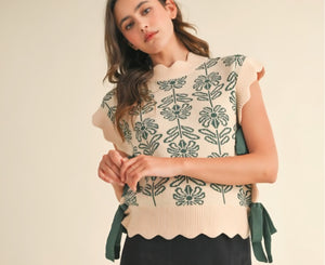 The Poppy Sweater in Hunter Green