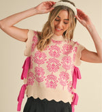 The Poppy Sweater in Hot Pink