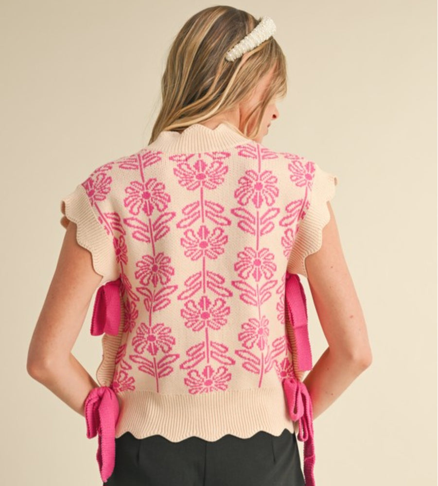 The Poppy Sweater in Hot Pink