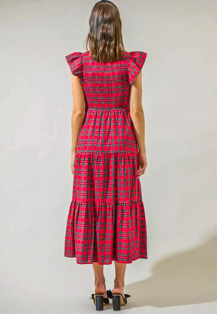 Pretty in Plaid Maxi Dress