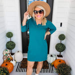 Reid Dress in Emerald Green