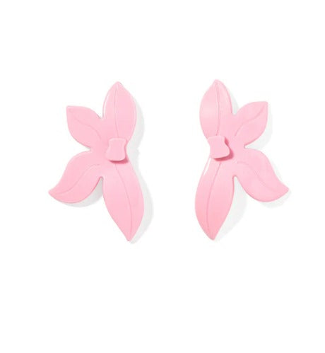 Pink Peony Earrings