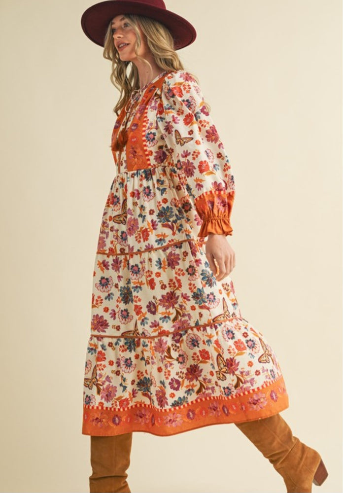 The colors of Fall Maxi Dress