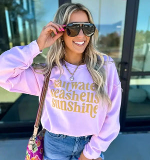 Saltwater Seashells and Sunshine Sweatshirt