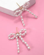 Pearl Bow Earrings