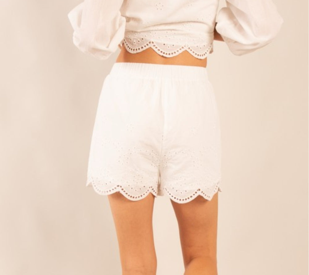Sea Salt Eyelet Shorts