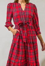 Holly Jolly Tartan Christmas Dress