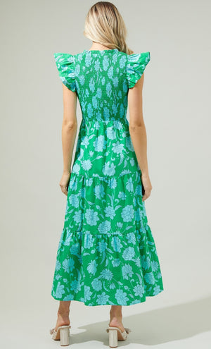 Water Lily Floral Dress