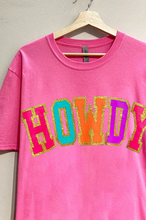 Hot Pink Howdy Tee