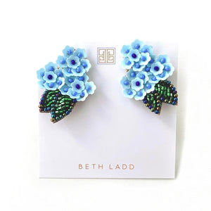 Blue Hydrangea Earrings