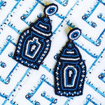 Blue Ginger Jar Earrings